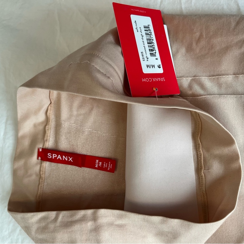 SPANX High Waisted Mid Thigh Shorts